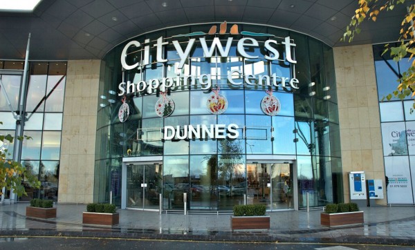 A 3D letter sign displayed at the front of the Citywest Shopping Centre