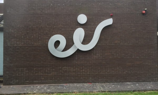 Built up letter sign being displayed at the Eir offices in Limerick