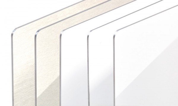 Chromaluxe Aluminium Panels showing the range of different gloss and matte options available