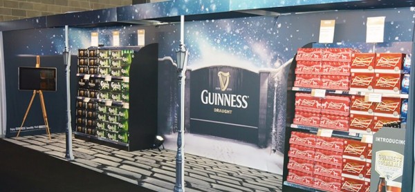 sample fabric printing exhibition stand created by Cuspal for diageo
