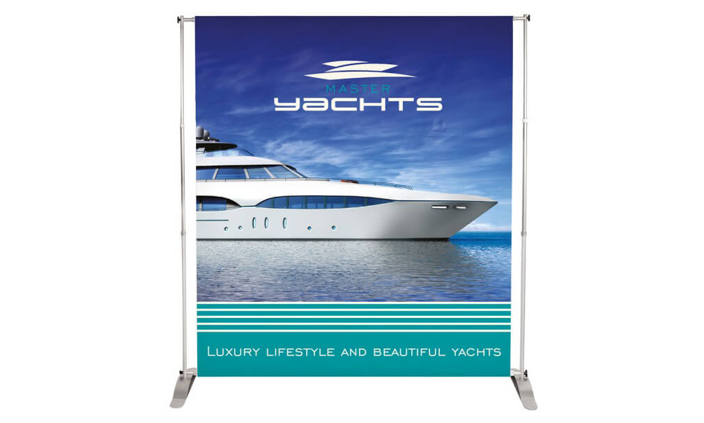 Pegasus Display Systems feature a large image housed by an aluminium frame