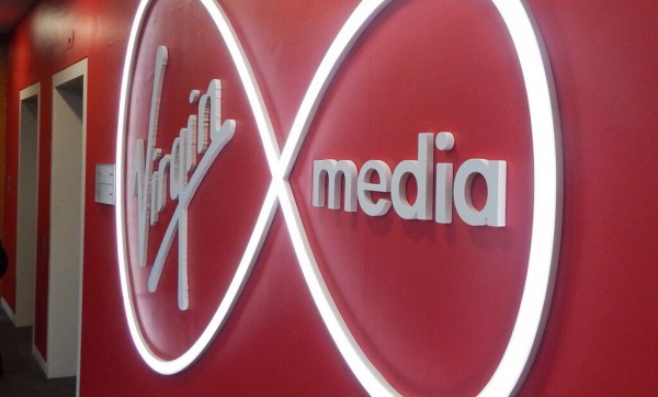LED sign created for inside the Virgin Media Offices